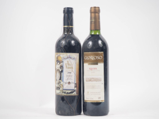 Vente aux enchères 2 BOUTEILLES : 1 RIOJA GLORIOSO CRIANZA - 1999 / 1 VINA VERMETA - 2000