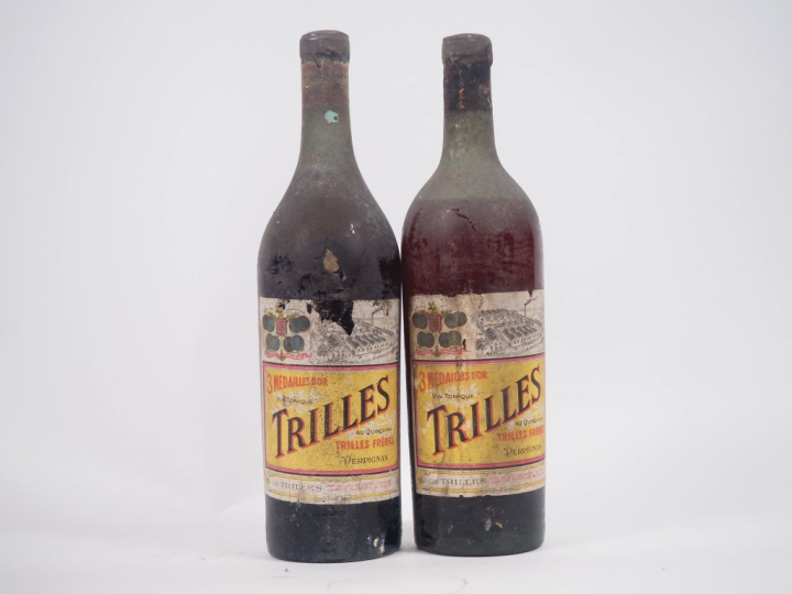2 VIEILLES BOUTEILLES VDN TRILLES - BS/1 NIVEAU BAS