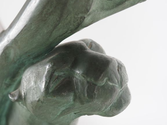 André Vincent BECQUEREL (1893-1981) « Panthère se frottant à un arbre 