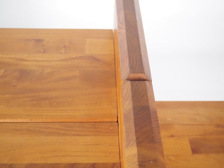 Pierre CHAPO. Meuble bibliothèque modulable en orme massif, deux regis