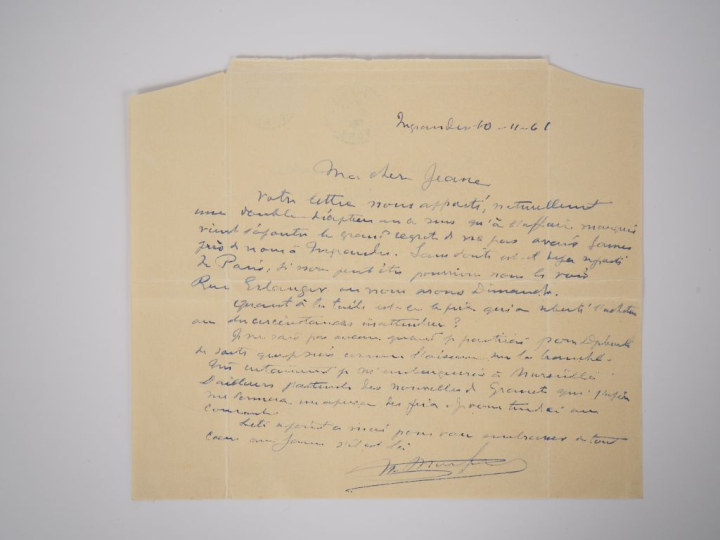 MONFREID (Henry de). CORRESPONDANCE ADRESSÉE À JEANNE ET JAMES DUCELLI