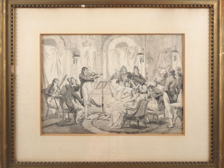 Jean-François BOSIO (1764-1827). "Incroyable et merveilleuses écoutant