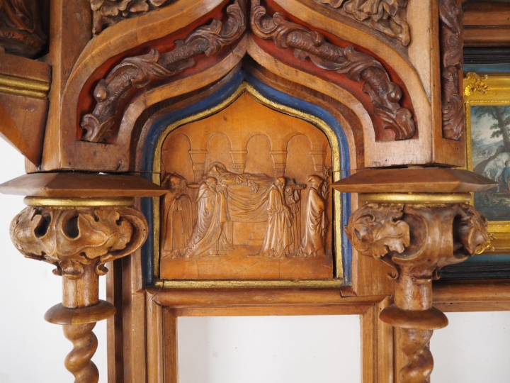 Louis LIOT. "Vie de Saint Bruno". Suite de 9 aquarelles, personnages e