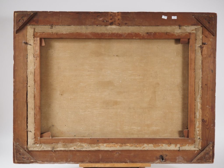 Paire d'Ecoles françaises dans le goût des Ecoles flamandes XVIIème. "