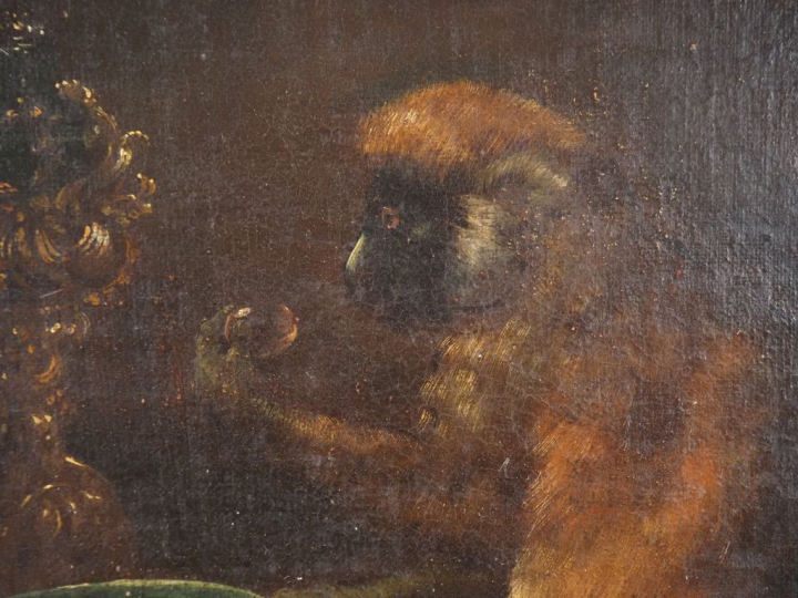 Paire d'Ecoles françaises dans le goût des Ecoles flamandes XVIIème. "