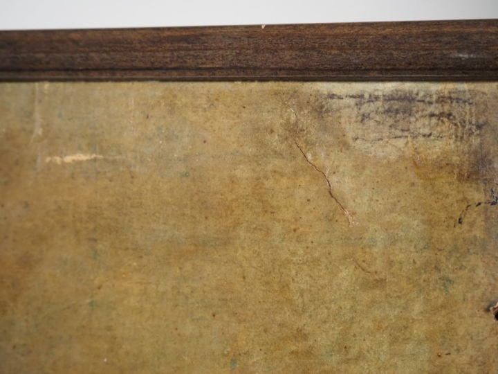 École Anglo chinoise, XIXe  China trade painting. Trois huiles sur toi