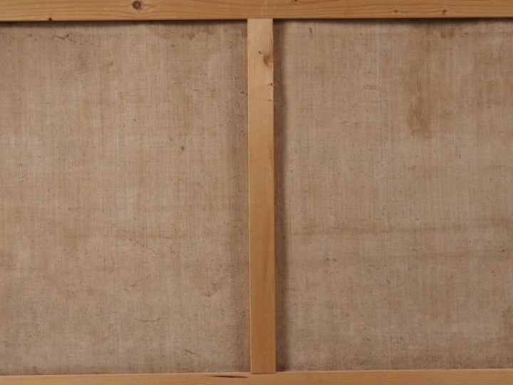 École Anglo chinoise, XIXe  China trade painting. Trois huiles sur toi