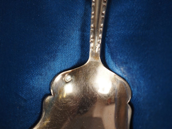 Service à thé de style Louis XV en argent et argent doré 925, poinçon 