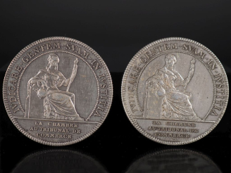 Vente aux enchères Deux médailles de "La chambre au tribunal de Commerce de Nantes" en ar
