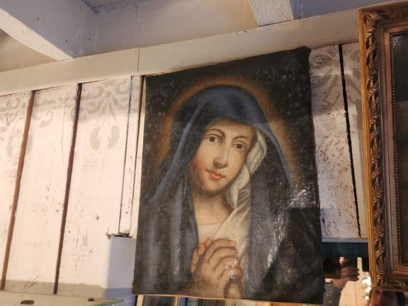 Ensemble d'huiles sur toiles, aquarelles, dessins, gravures ou  reprod