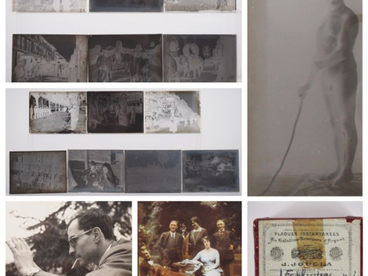 PHOTOGRAPHIE. Lot comprenant :  - quinze plaques photographiques 4,5 x