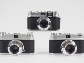 Vente aux enchères FOCA. Lot de trois appareils photographiques FOCASPORT (n°025.488 S/70