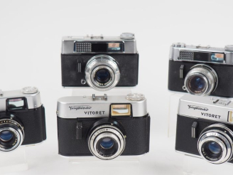 Vente aux enchères VOIGTLANDER VITORET. Lot de cinq appareils photographiques : - LR n°79