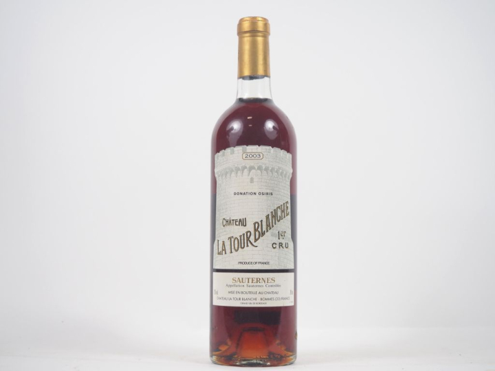 1 BOUTEILLE CHÂTEAU LA TOUR BLANCHE 1er CC SAUTERNES - 2003 - BG