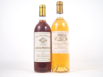 Vente aux enchères 2 BOUTEILLES : 1 CHÂTEAU LAROSE MONTEILS SAUTERNES - 1989 / 1 CHÂTEAU 
