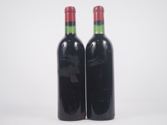 Vente aux enchères 2 BOUTEILLES CHÂTEAU L'ÉVANGILE POMEROL - 1957 - BG/BOUCHONS ÉTAMPÉS/C