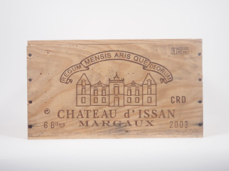 Vente aux enchères 6 BOUTEILLES CHÂTEAU D'ISSAN GCC MARGAUX - 2003 - CBO 