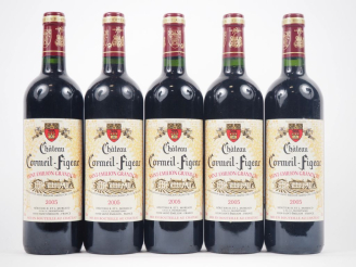 Vente aux enchères 5 BOUTEILLES CHÂTEAU CORMEIL FIGEAC GC ST ÉMILION - 2005