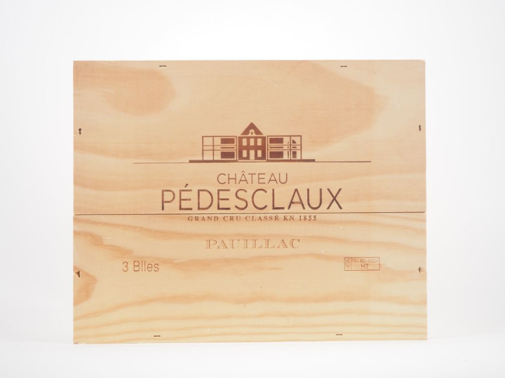 3 BOUTEILLES CHÂTEAU PEDESCLAUX GCC PAUILLAC - 2018 - CBO