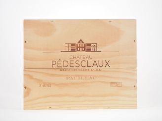Vente aux enchères 3 BOUTEILLES CHÂTEAU PEDESCLAUX GCC PAUILLAC - 2018 - CBO