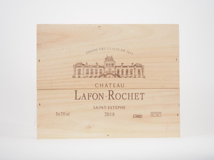 3 BOUTEILLES CHÂTEAU LAFON ROCHET GCC ST ESTÈPHE - 2018 - CBO