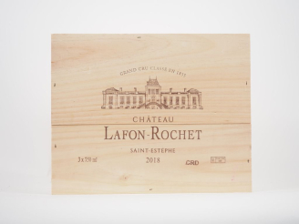 Vente aux enchères 3 BOUTEILLES CHÂTEAU LAFON ROCHET GCC ST ESTÈPHE - 2018 - CBO