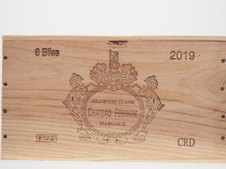 Vente aux enchères 6 BOUTEILLES CHÂTEAU FERRIÈRE GCC MARGAUX - 2019 - CBO