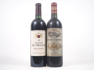 Vente aux enchères 2 BOUTEILLES : 1 CHÂTEAU DE FIEUZAL GCC PESSAC GRAVES - 1997 - BG  / 1
