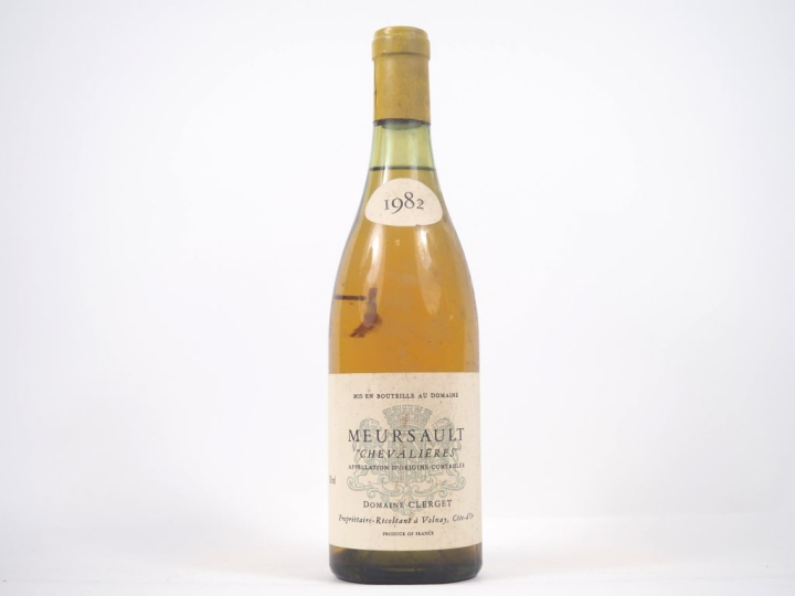 1 BOUTEILLE MEURSAULT "CHEVALIÈRES" DOMAINE CLERGET - 1982