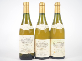 Vente aux enchères 3 BOUTEILLES CORTON GC "LE CHARLEMAGNE" DOMAINE CHANDON DE BRIAILLES -