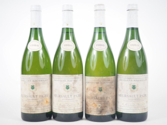 Vente aux enchères 4 BOUTEILLES MEURSAULT 1er Cru "LES CHARMES" DOMAINE BACHELET - 1996 -