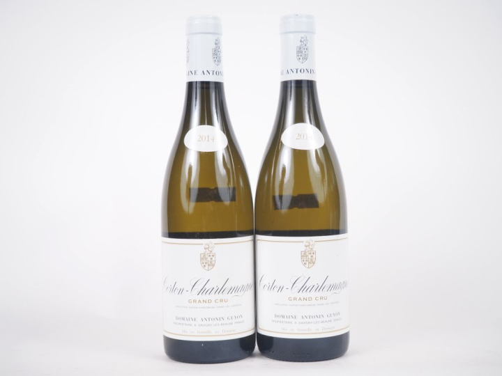 2 BOUTEILLES CORTON CHARLEMAGNE GC DOMAINE ANTONIN GUYON - 2014 