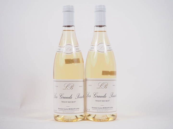 2 BOUTEILLES LES GRANDS POISOTS "PINOT BEUROT" DOMAINE LUCIEN BOILLOT 