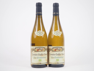 Vente aux enchères 2 BOUTEILLES MACON CRUZILLE "LES GENEVRIÈVRES" DOMAINE GUILLOT BROUX -