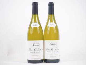 Vente aux enchères 2 BOUTEILLES POUILLY FUISSÉ 1er CRU "LE CLOS REYSSIER" GEORGES DUBOEUF
