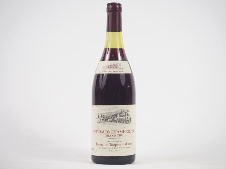 1 BOUTEILLE CHARMES CHAMBERTIN GC DOMAINE TAUPENOT MERME - 1975 - 3 CM