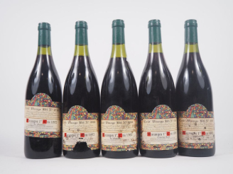 Vente aux enchères 5 BOUTEILLES MARANGES 1er CRU "CLOS DES ROIS" LIONEL DUFOUR - 1992 - 2