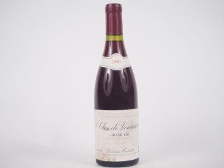Vente aux enchères 1 BOUTEILLE CLOS DE VOUGEOT GC DOMAINE TORTOCHOT - 1995 - ET 