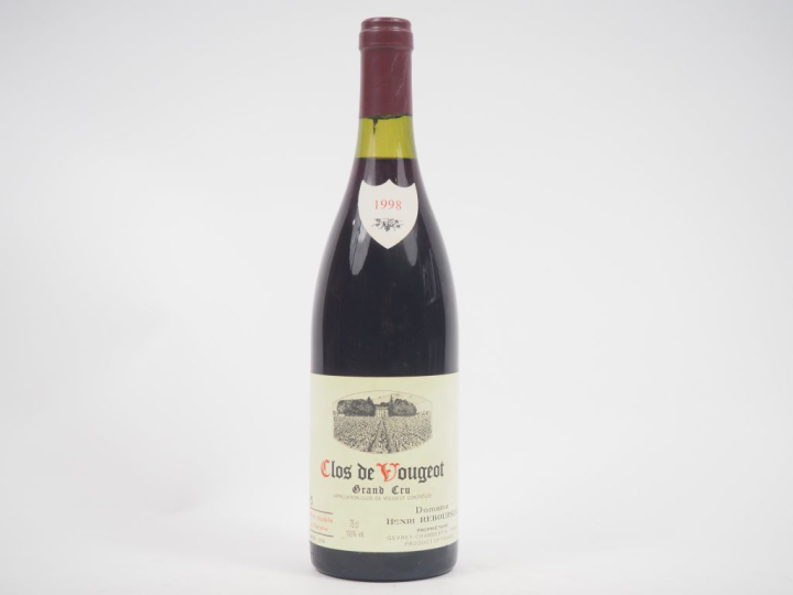 1 BOUTEILLE CLOS DE VOUGEOT GC DOMAINE HENRI REBOURSEAU - 1998