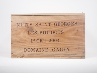 Vente aux enchères 6 BOUTEILLES NUITS ST GEORGES 1er CRU "LES BOUDOTS" DOMAINE GAGEY LOUI