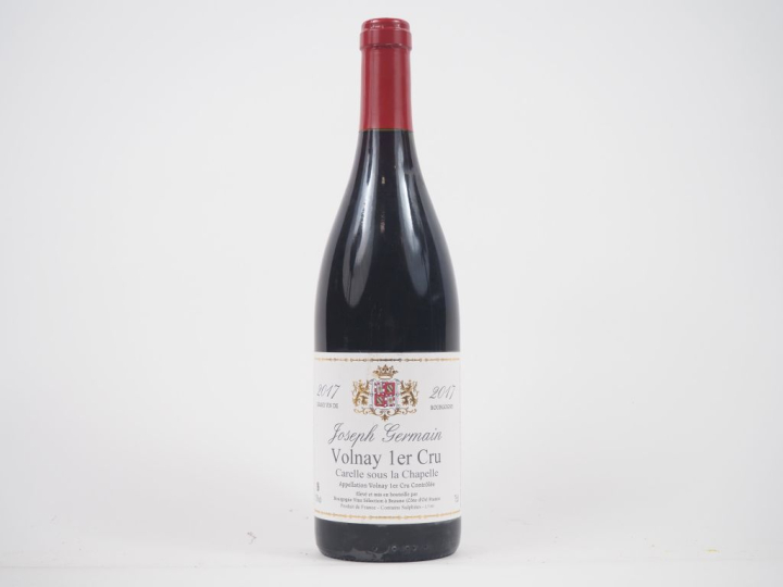 1 BOUTEILLE VOLNAY 1er CRU "CARELLE SOUS LA CHAPELLE" JOSEPH GERMAIN  
