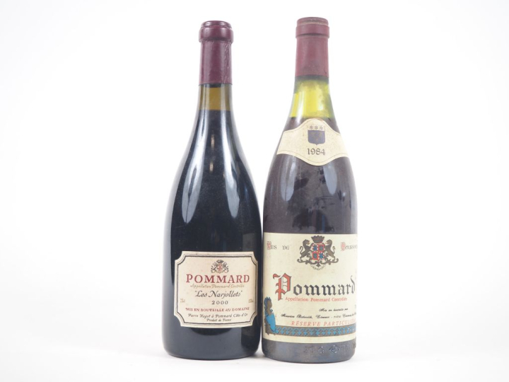2 BOUTEILLES POMMARD : 1 RÉSERVE PARTICULIÈRE - 1984 / 1 PIERRE HUGOT 