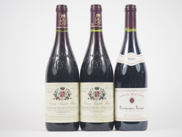 3 BOUTEILLES 2006 : 2 BOURGOGNE HAUTES CÔTES DE NUITS "LA TRAVERSENNE"