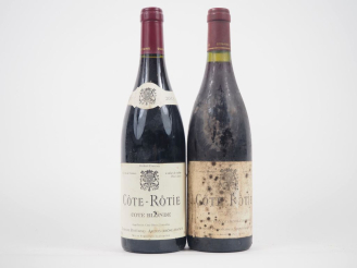Vente aux enchères 2 BOUTEILLES CÔTE ROTIE : 1 "CÔTE BLONDE" DOMAINE ROSTAING - 2013 - ES