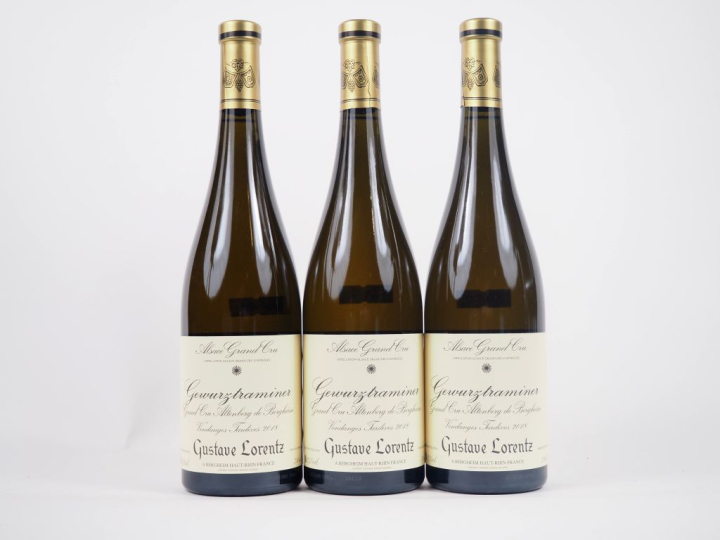 3 BOUTEILLES GEWURZTRAMINER GC GUSTAVE LORENTZ - 2018
