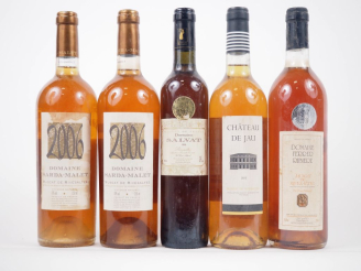Vente aux enchères 5 BOUTEILLES V.D.N. : 2 DOMAINE SARDA MALET MUSCAT DE RIVESALTES - 200