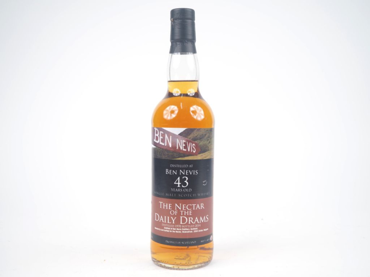 BEN NEVIS 43 YEARS THE NECTAR OF THE DAILY DRAMS DISTILLED : 1970 - BO