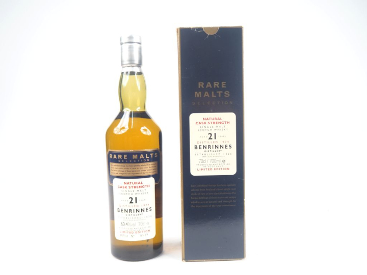 BENRINNES 21 YEARS RARE MALTS SELECTION DISTILLED : 1974 - BOTTLED : 1