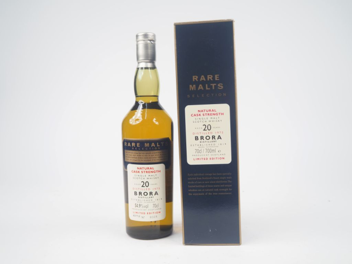 BRORA 20 YEARS RARE MALTS SELECTION DISTILLED : 1975 - BOTTLED : 1995 