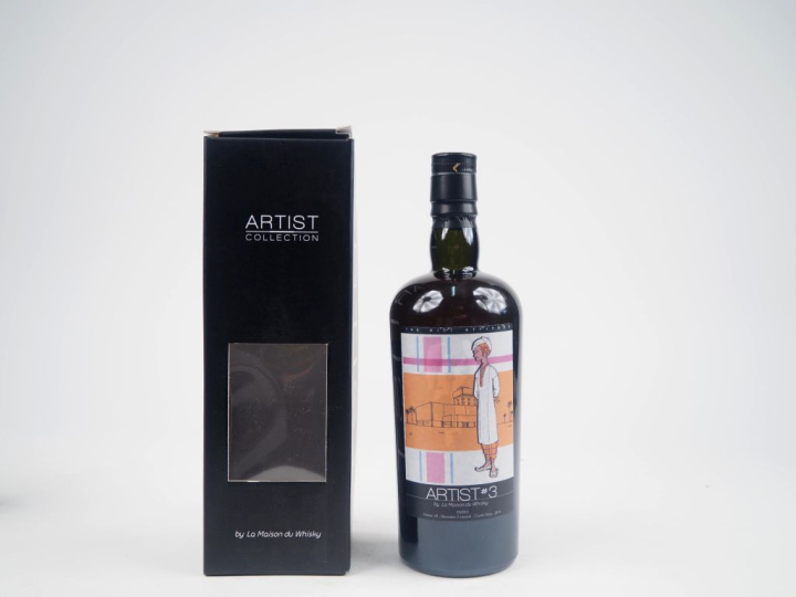 BUNNAHABHAIN 25 YEARS SIGNATORY VINTAGE ARTIST #3 LMDW DISTILLED : 198